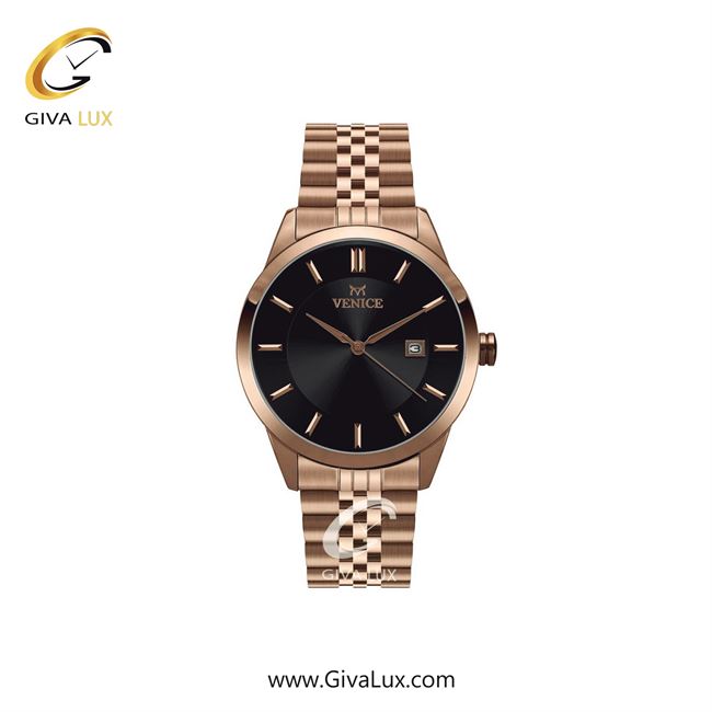 ساعت مچی اورجینال زنانه ونیز رزگلد | رزگلد| مشکی| کد رفرنس V800173401