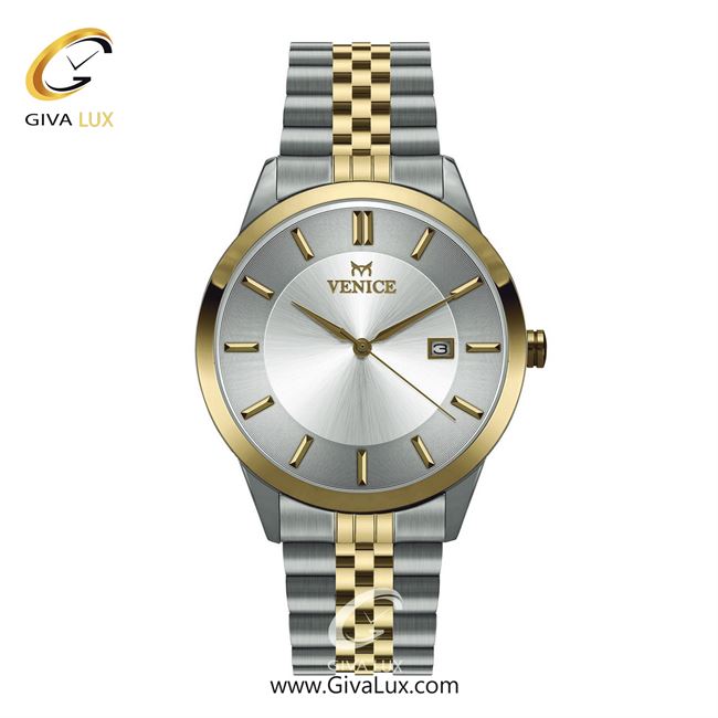 ساعت مچی اورجینال مردانه ونیز طلایی-نقره ای | نقره ای-طلایی| نقره ای| کد رفرنس V800175202