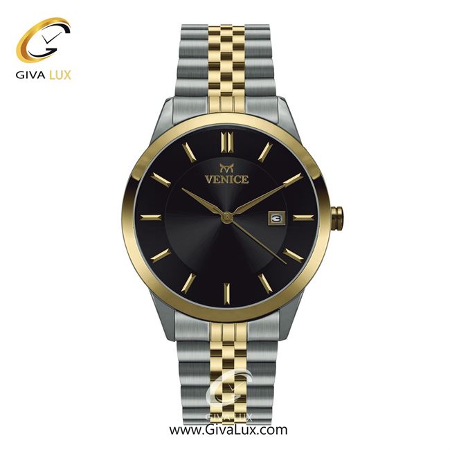 ساعت مچی اورجینال مردانه ونیز طلایی-نقره ای | طلایی-نقره ای| مشکی| کد رفرنس V800175602