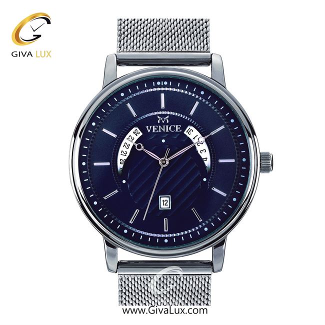 ساعت مچی اورجینال مردانه ونیز نقره ای | نقره ای| سرمه ای| کد رفرنس V800851402