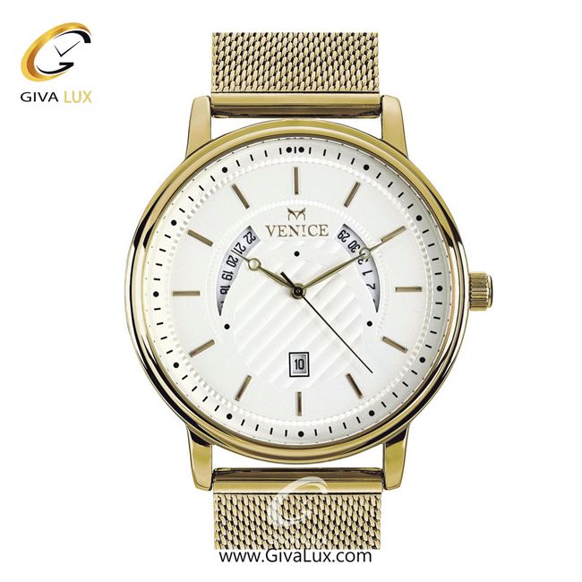 ساعت مچی اورجینال مردانه ونیز طلایی | طلایی| سفید| کد رفرنس V800852102