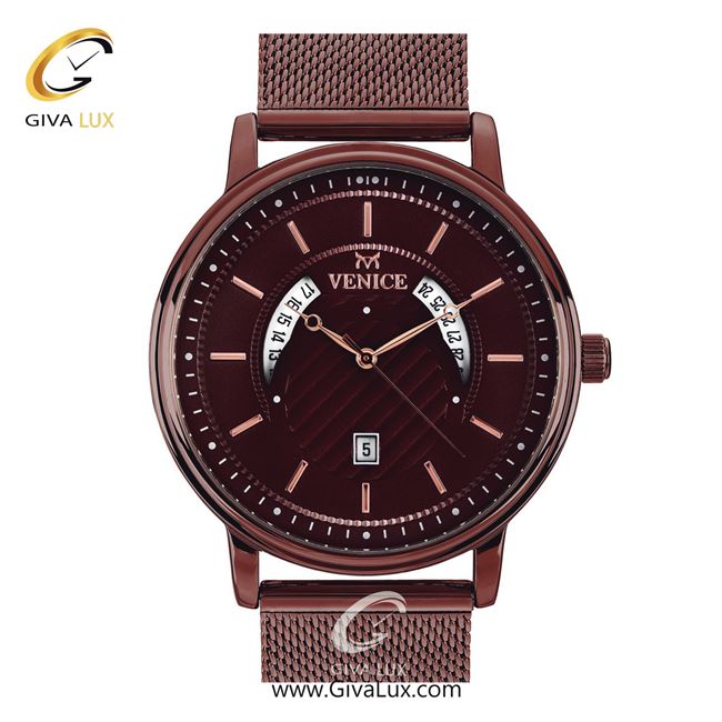 ساعت مچی اورجینال مردانه ونیز کافی | کافی| قهوه ای| کد رفرنس V800853902
