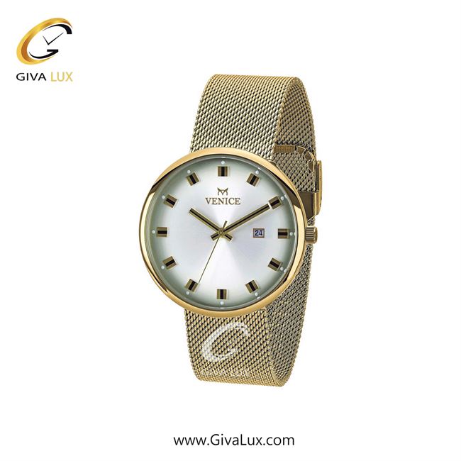 ساعت مچی اورجینال زنانه ونیز طلایی | طلایی| سفید| کد رفرنس V800862101