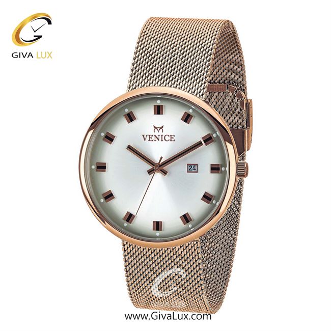 ساعت مچی اورجینال مردانه ونیز رزگلد | رزگلد| سفید| کد رفرنس V800863102