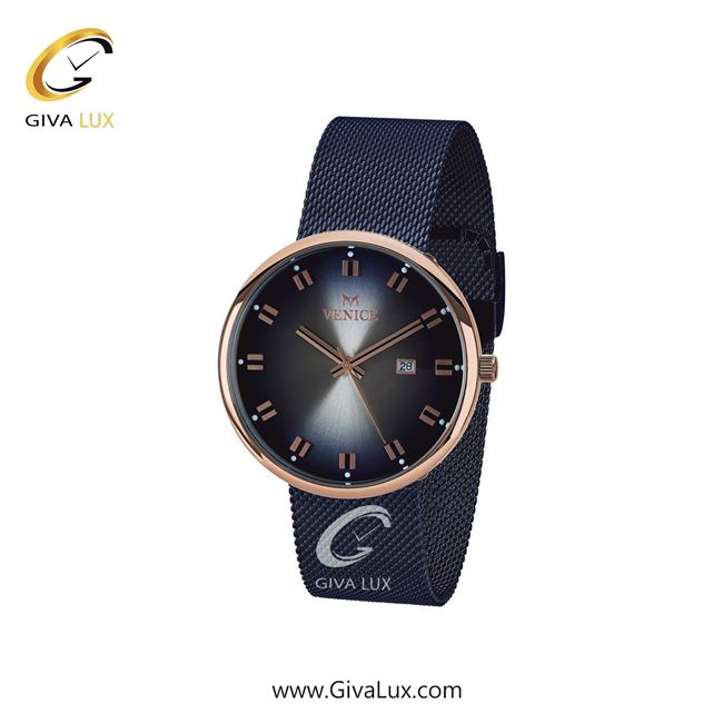 ساعت مچی اورجینال زنانه ونیز رزگلد | سرمه ای| سرمه ای| کد رفرنس V800867901