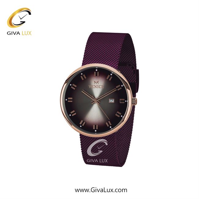 ساعت مچی اورجینال زنانه ونیز رزگلد | بنفش| بنفش| کد رفرنس V800868401