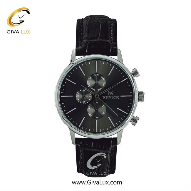 ساعت مچی اورجینال زنانه ونیز سه موتوره فول تایم نقره ای | مشکی| مشکی| کد رفرنس Vinice800931501