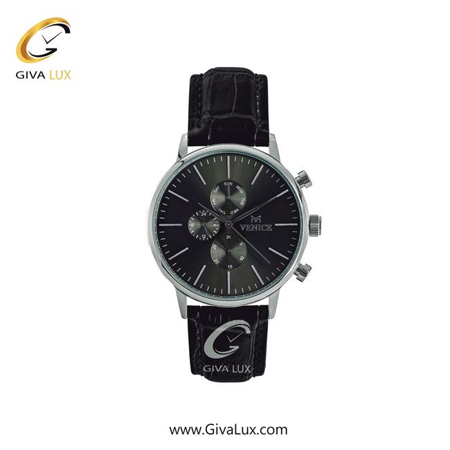 ساعت مچی اورجینال زنانه ونیز سه موتوره فول تایم نقره ای | مشکی| مشکی| کد رفرنس V800931501