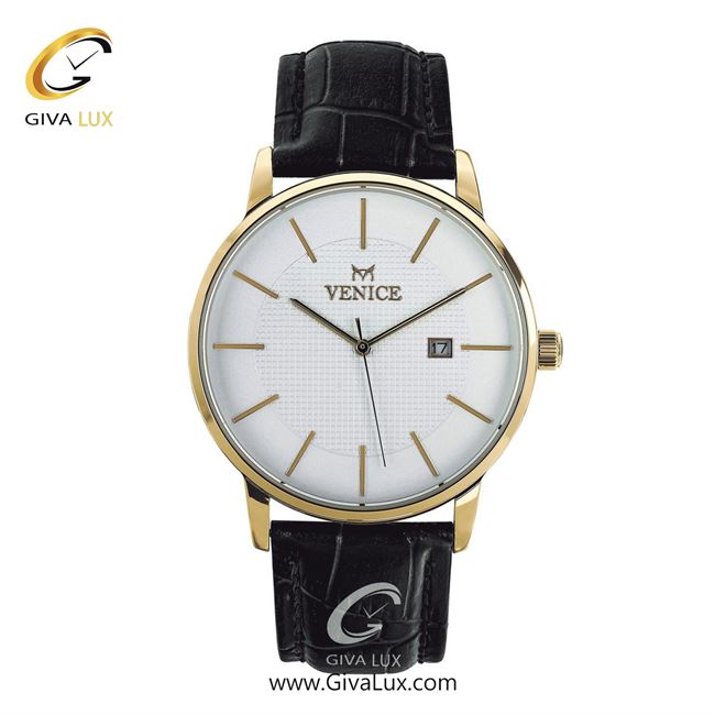 ساعت مچی اورجینال مردانه ونیز طلایی | مشکی| سفید| کد رفرنس V800942102