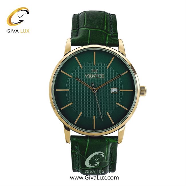 ساعت مچی اورجینال مردانه ونیز طلایی | سبز| سبز یشمی تیره| کد رفرنس V800942802