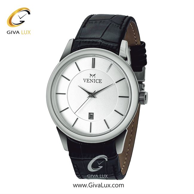 ساعت مچی اورجینال مردانه ونیز نقره ای | مشکی| نقره ای| کد رفرنس V800951102