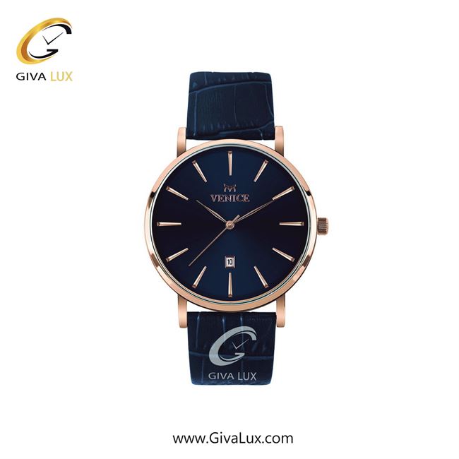 ساعت مچی اورجینال زنانه ونیز رزگلد | سرمه ای| سرمه ای| کد رفرنس V800963301
