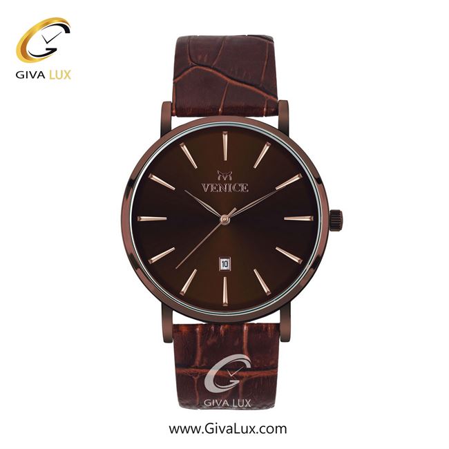 ساعت مچی اورجینال مردانه ونیز کافی | قهوه ای| قهوه ای| کد رفرنس V800963902