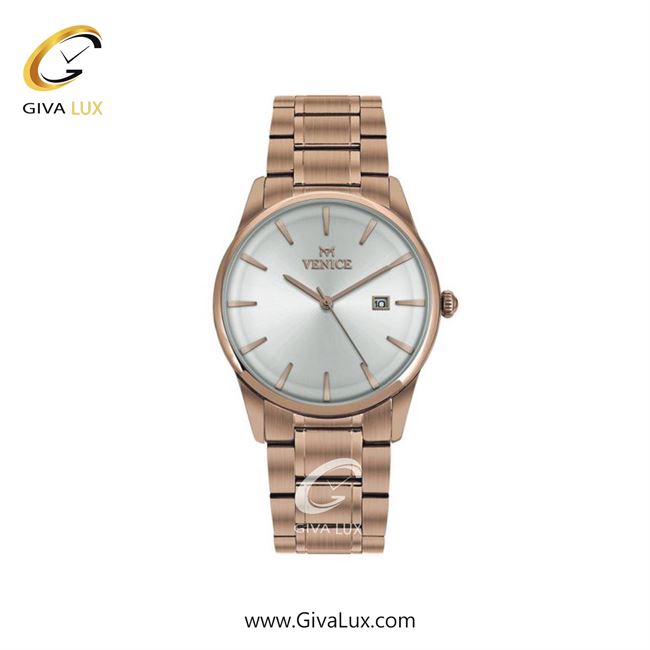 ساعت مچی اورجینال زنانه ونیز رزگلد | رزگلد| نقره ای| کد رفرنس V801113101