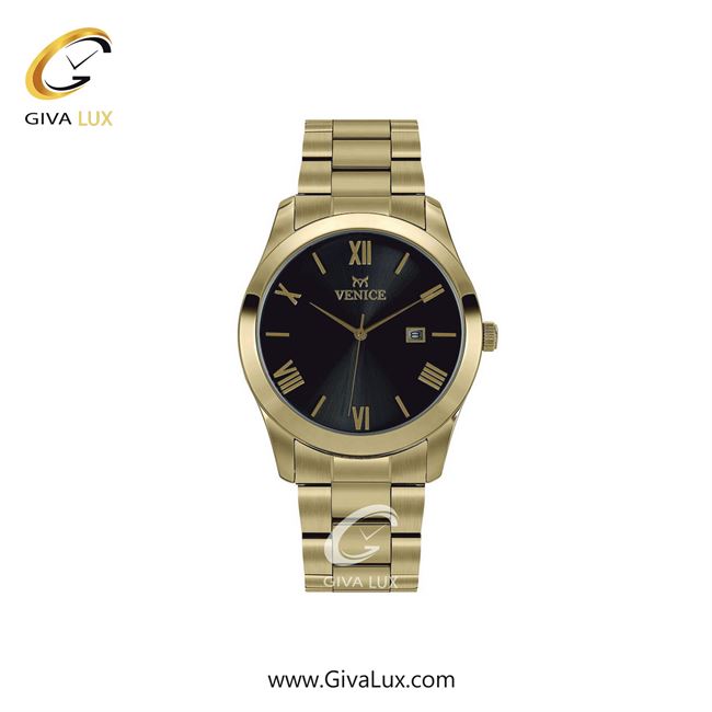 ساعت مچی اورجینال زنانه ونیز طلایی | طلایی| مشکی| کد رفرنس V801142501