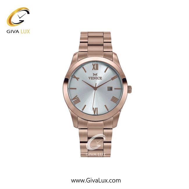 ساعت مچی اورجینال زنانه ونیز رزگلد | رزگلد| نقره ای| کد رفرنس V801143101