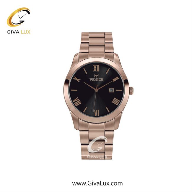 ساعت مچی اورجینال زنانه ونیز رزگلد | رزگلد| مشکی| کد رفرنس V801143401