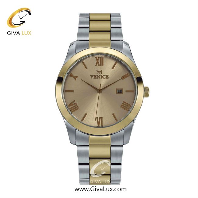 ساعت مچی اورجینال مردانه ونیز نقره ای-طلایی | نقره ای-طلایی| طلایی| کد رفرنس V801145402