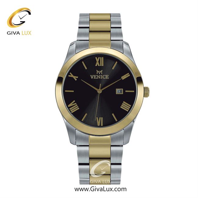 ساعت مچی اورجینال مردانه ونیز نقره ای-طلایی | طلایی-نقره ای| مشکی| کد رفرنس V801145602
