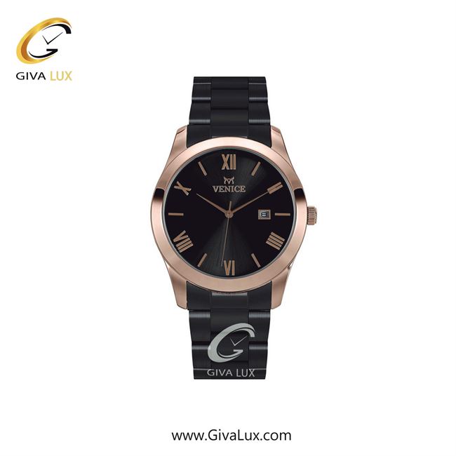 ساعت مچی اورجینال زنانه ونیز رزگلد | مشکی| مشکی| کد رفرنس V801146701