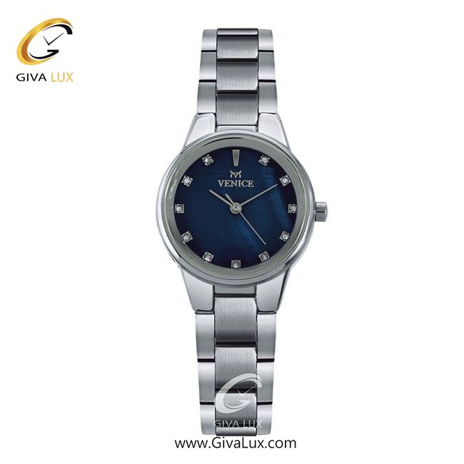ساعت مچی اورجینال زنانه ونیز نقره ای | نقره ای| سرمه ای| کد رفرنس V801151401
