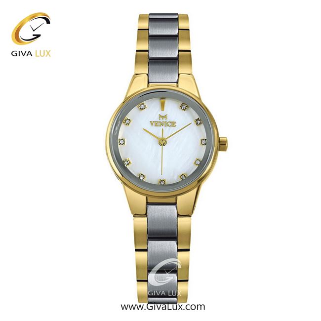 ساعت مچی اورجینال زنانه ونیز طلایی | نقره ای-طلایی| سفید| کد رفرنس V801155201