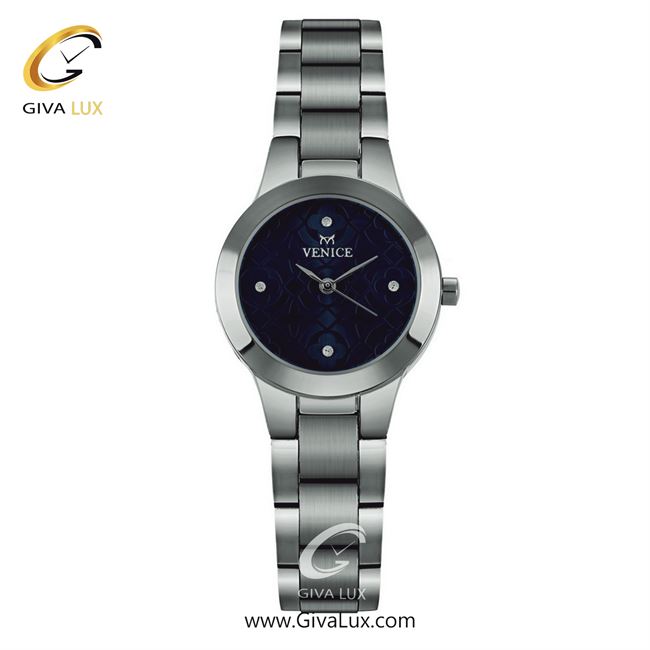 ساعت مچی اورجینال زنانه ونیز نقره ای | نقره ای| سرمه ای| کد رفرنس V801171401