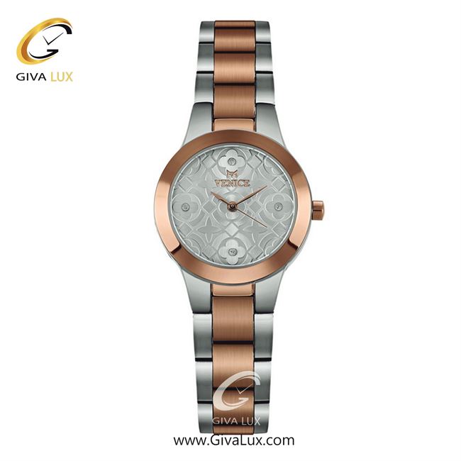 ساعت مچی اورجینال زنانه ونیز رزگلد-نقره ای | رزگلد-نقره ای| نقره ای| کد رفرنس V801176001