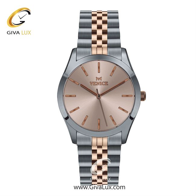 ساعت مچی اورجینال زنانه ونیز نقره ای | رزگلد-نقره ای| شامپاینی| کد رفرنس V801186101