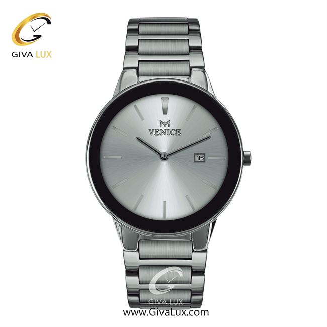 ساعت مچی اورجینال مردانه ونیز مشکی-نقره ای | نقره ای| نقره ای| کد رفرنس V801191102