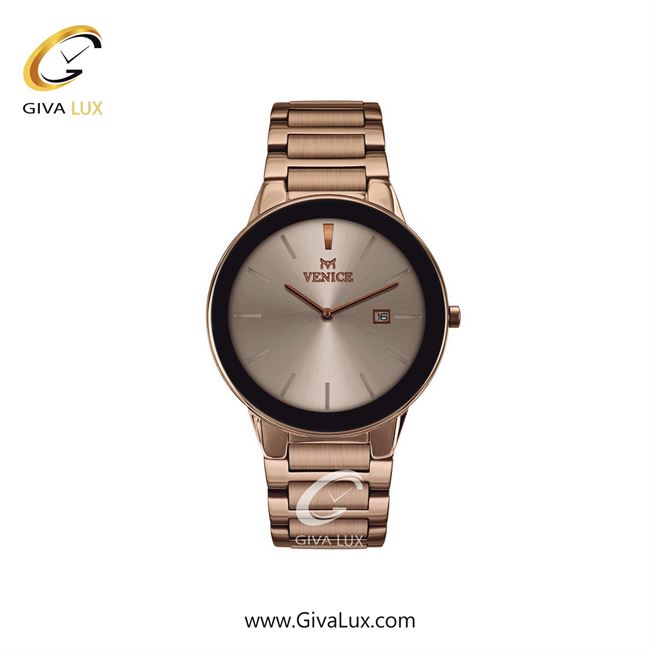ساعت مچی اورجینال زنانه ونیز رزگلد-مشکی | رزگلد| رزگلد| کد رفرنس V801193001