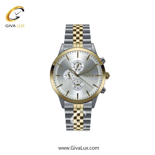 ساعت مچی اورجینال زنانه ونیز سه موتوره فول تایم طلایی-نقره ای | نقره ای-طلایی| نقره ای| کد رفرنس V801205201