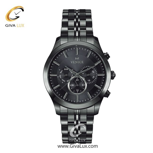ساعت مچی اورجینال مردانه ونیز سه موتوره فول تایم تیتانیوم | تیتانیوم| دودی|تیتانیوم| کد رفرنس V801264602