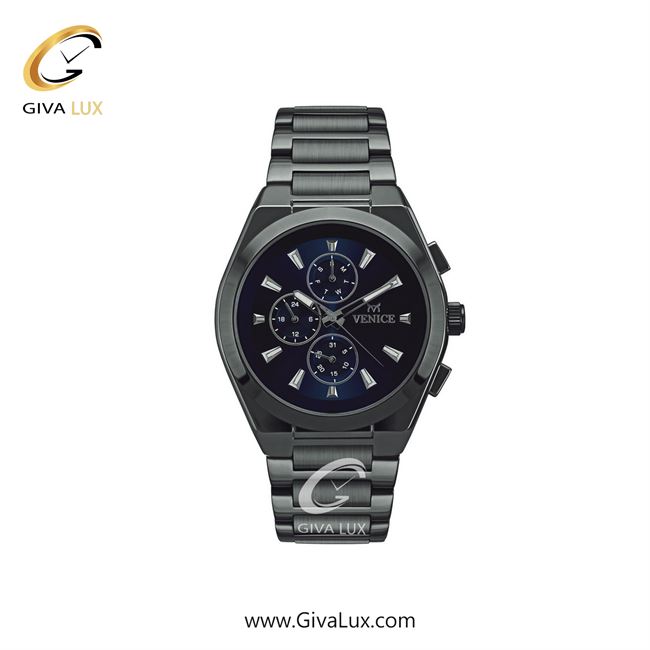 ساعت مچی اورجینال زنانه ونیز سه موتوره فول تایم تیتانیوم | تیتانیوم| سرمه ای| کد رفرنس V801274801