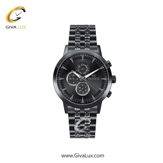 ساعت مچی اورجینال زنانه ونیز سه موتوره فول تایم تیتانیوم | تیتانیوم| دودی|تیتانیوم| کد رفرنس V801284601