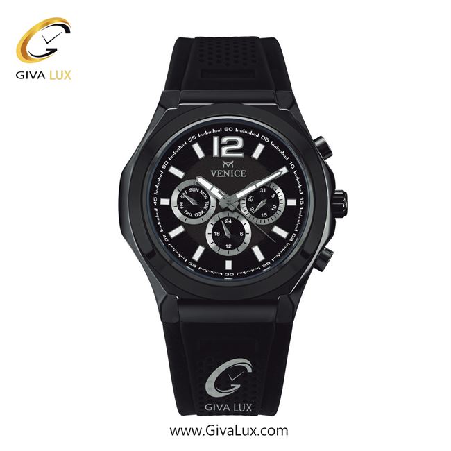 ساعت مچی اورجینال مردانه ونیز سه موتوره فول تایم مشکی | مشکی| مشکی| کد رفرنس V801294102