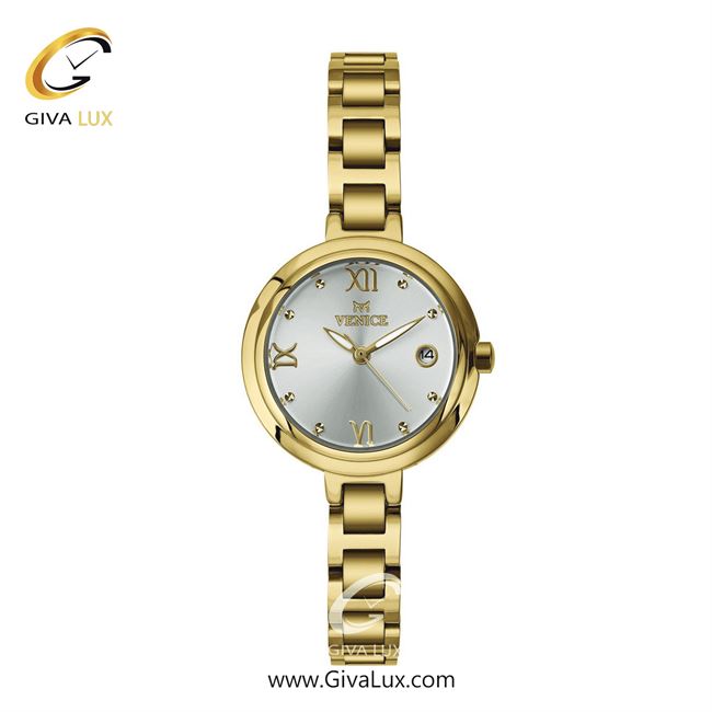 ساعت مچی اورجینال زنانه ونیز طلایی | طلایی| نقره ای| کد رفرنس V801302101
