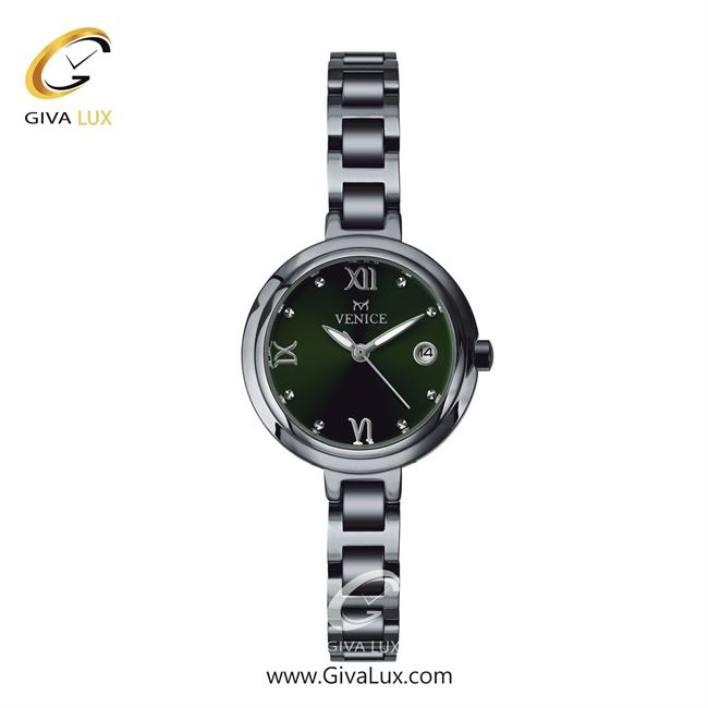 ساعت مچی اورجینال زنانه ونیز تیتانیوم | تیتانیوم| سبز یشمی تیره| کد رفرنس V801304901