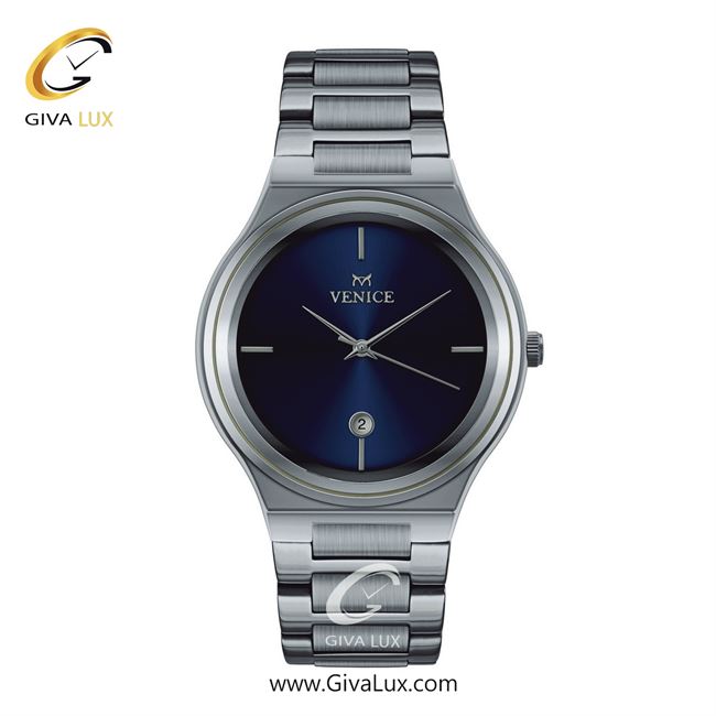 ساعت مچی اورجینال مردانه ونیز نقره ای | نقره ای| سرمه ای| کد رفرنس V801311402