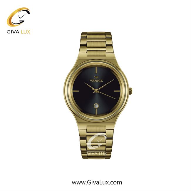 ساعت مچی اورجینال زنانه ونیز طلایی | طلایی| مشکی| کد رفرنس V801312501