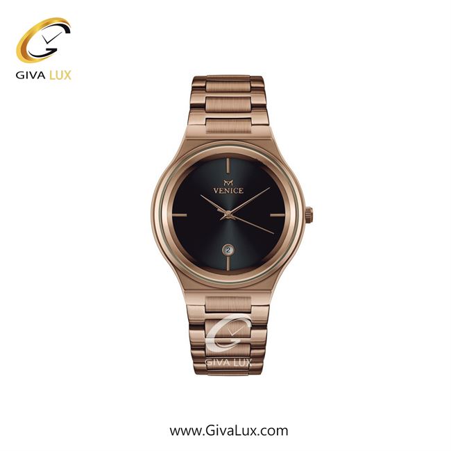 ساعت مچی اورجینال زنانه ونیز رزگلد | رزگلد| مشکی| کد رفرنس V801313401