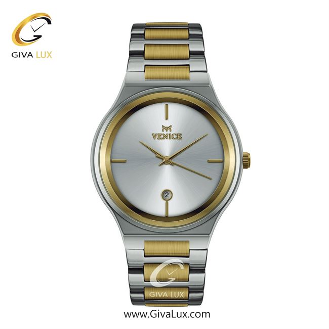 ساعت مچی اورجینال مردانه ونیز نقره ای-طلایی | طلایی-نقره ای| نقره ای| کد رفرنس V801315202