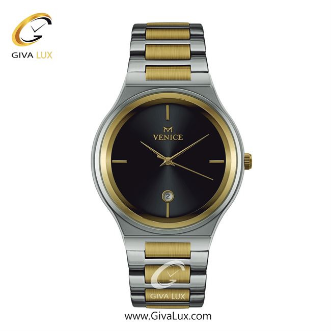 ساعت مچی اورجینال مردانه ونیز طلایی-نقره ای | طلایی-نقره ای| مشکی| کد رفرنس V801315602