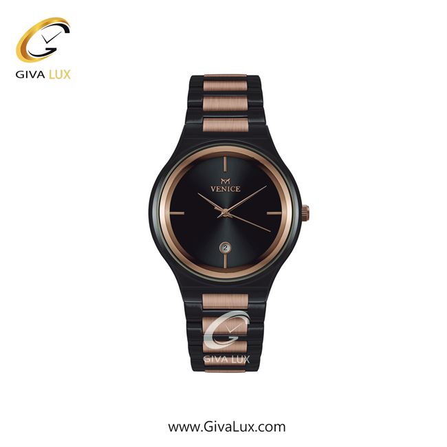 ساعت مچی اورجینال زنانه ونیز رزگلد-مشکی | رزگلد-مشکی| مشکی| کد رفرنس V801316701
