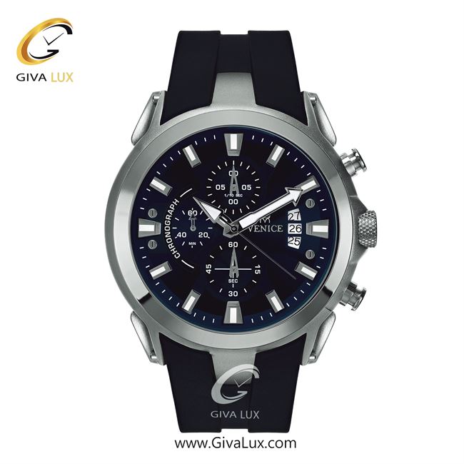 ساعت مچی اورجینال مردانه ونیز سه موتوره کرنوگراف نقره ای | مشکی| سرمه ای| کد رفرنس V801321402