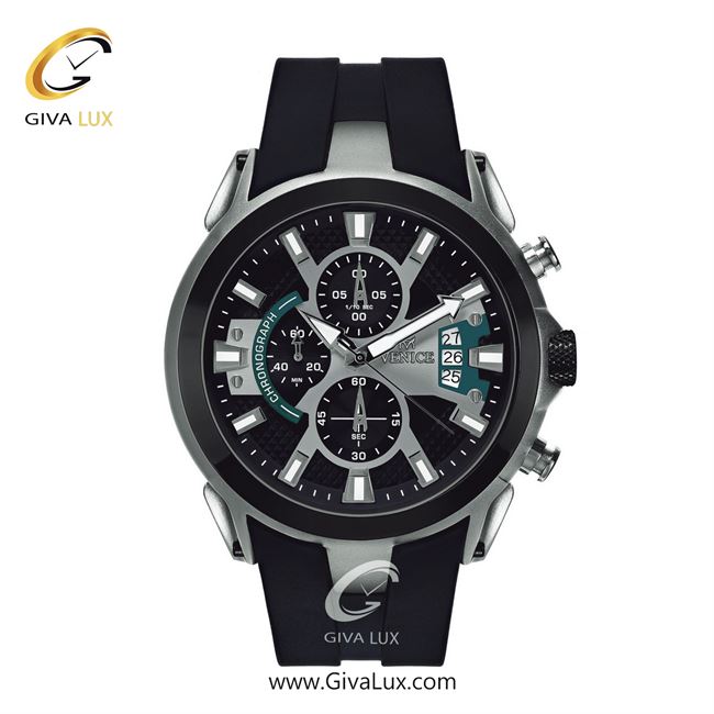 ساعت مچی اورجینال مردانه ونیز سه موتوره کرنوگراف مشکی-نقره ای | مشکی| مشکی-نقره ای| کد رفرنس V801327302