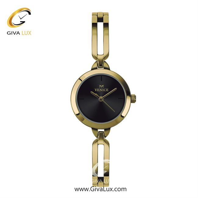 ساعت مچی اورجینال زنانه ونیز طلایی | طلایی| مشکی| کد رفرنس V801332501