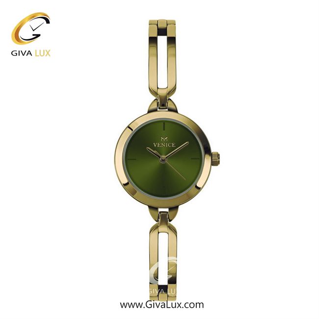 ساعت مچی اورجینال زنانه ونیز طلایی | طلایی| سبز| کد رفرنس V801332801