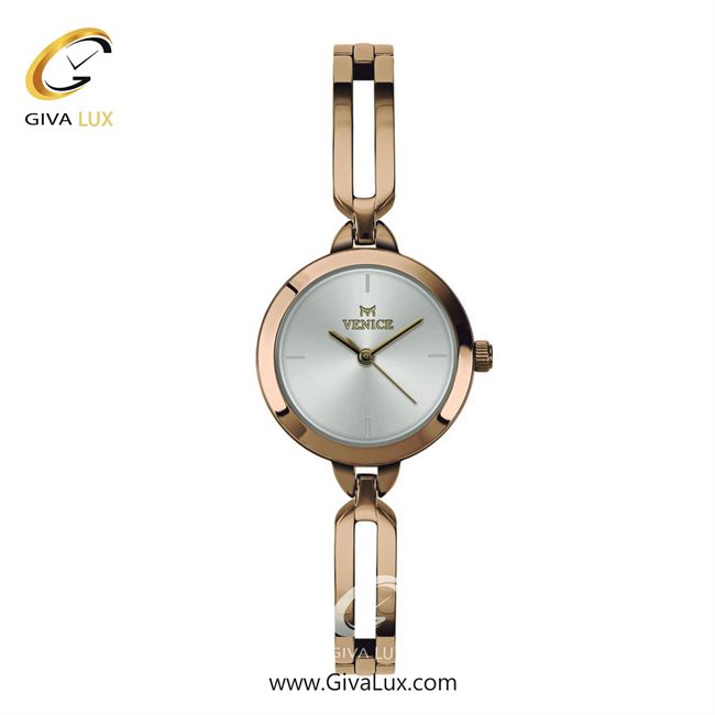 ساعت مچی اورجینال زنانه ونیز رزگلد | رزگلد| نقره ای| کد رفرنس V801333101