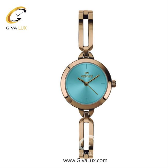 ساعت مچی اورجینال زنانه ونیز رزگلد | رزگلد| آبی| کد رفرنس V801333311